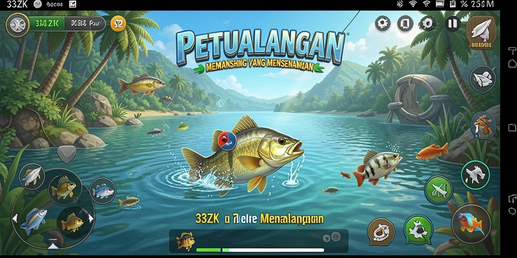 Tangkapan ikan seru dalam gameplay 33ZK yang menantang.