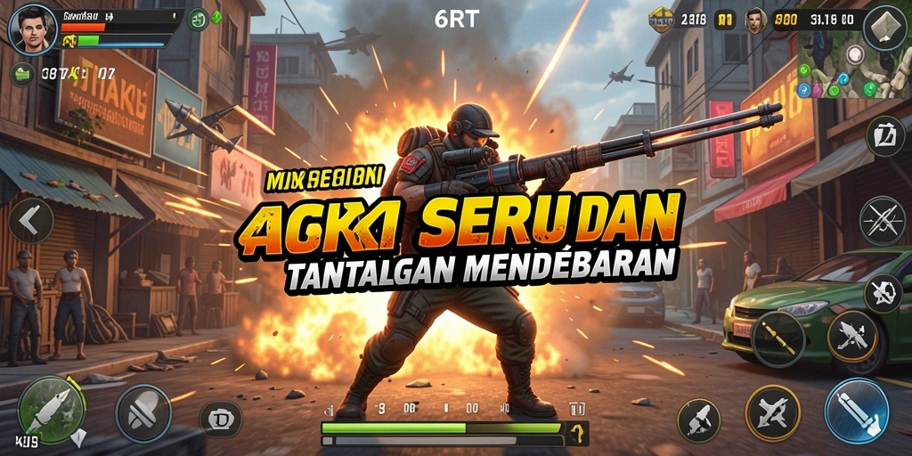 Gameplay mendebarkan 6RT dengan aksi seru dan grafis menawan.
