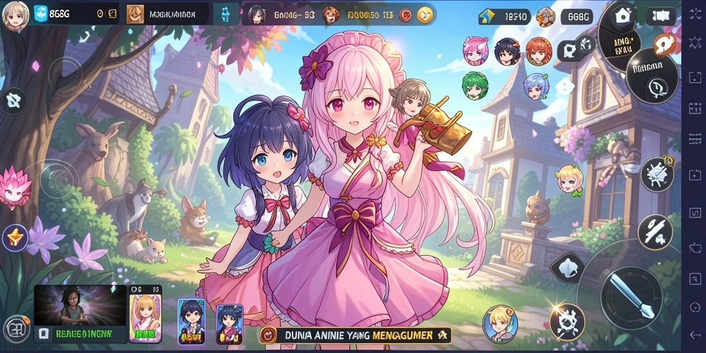 Tangkapan layar utama <strong>8G8G</strong> menampilkan aksi seru dalam dunia Anime.