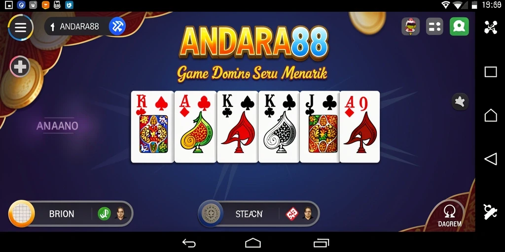 Gameplay seru dari ANDARA88 yang menunjukkan keseruan bermain domino.
