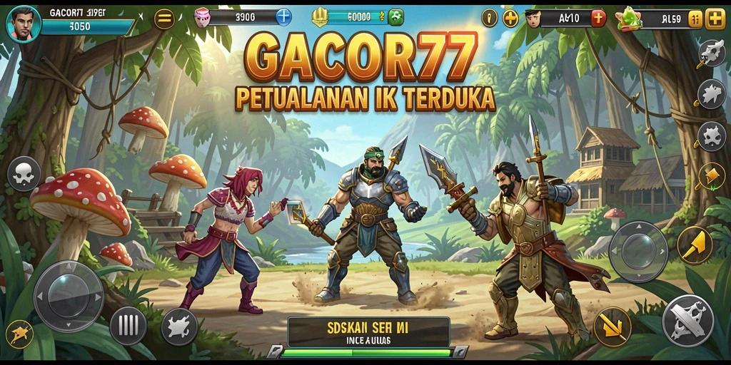 Tampilan gameplay GACOR77 yang penuh aksi dan petualangan.