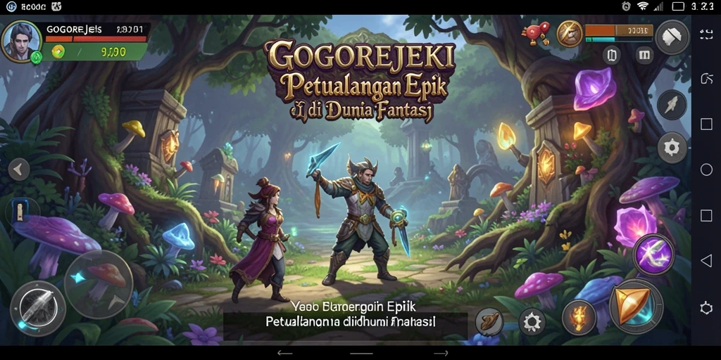 Gameplay seru dari GOGOREJEKI dalam dunia RPG yang menakjubkan.