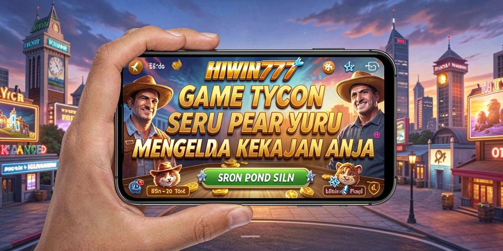 Tangkapan layar gameplay HIWIN777 yang menunjukkan pengelolaan bisnis Tycoon.
