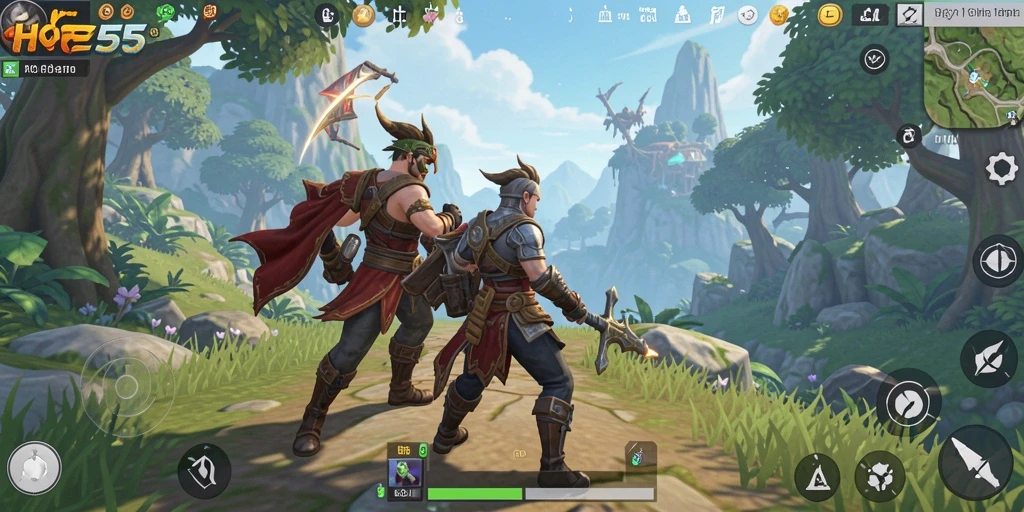Tampilan gameplay menakjubkan di dunia terbuka HOYE55.