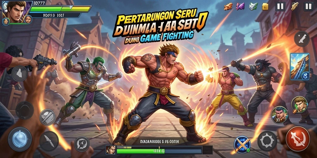Tangkapan layar ID777 menampilkan aksi pertarungan yang mendebarkan.