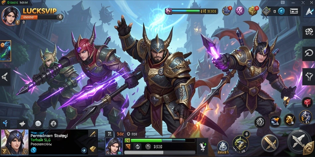 Screenshot gameplay LUCKSVIP menunjukkan aksi strategis yang mendebarkan.