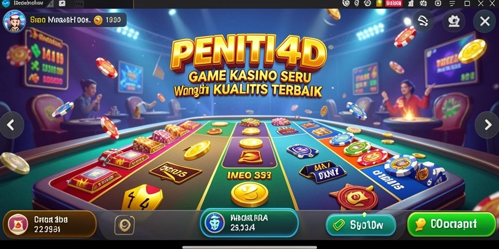 Tampilan gameplay seru dalam PENITI4D dengan grafis menakjubkan.