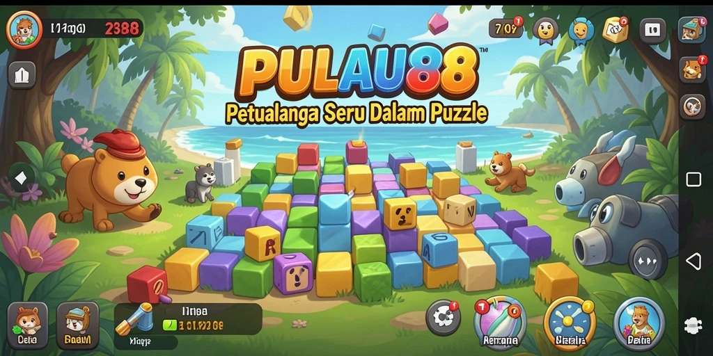 Screenshot gameplay PULAU88 yang penuh tantangan puzzle.