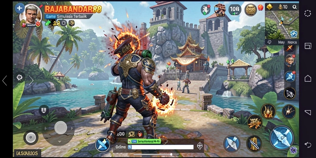 Tampilan gameplay RAJABANDAR88 yang memukau dan interaktif.