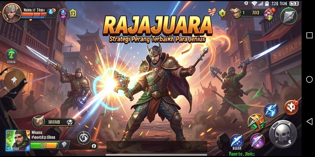 Tampilan gameplay RAJAJUARA yang intens dan strategis.