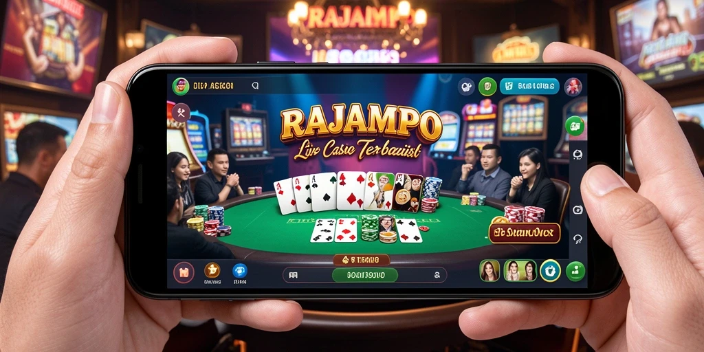 Tampilan gameplay Live Casino yang mendebarkan di RAJAMPO.