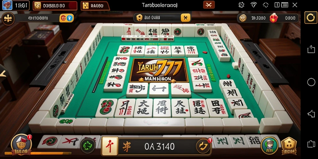 Screenshot gameplay TARUH777 menampilkan serunya bermain Mahjong.