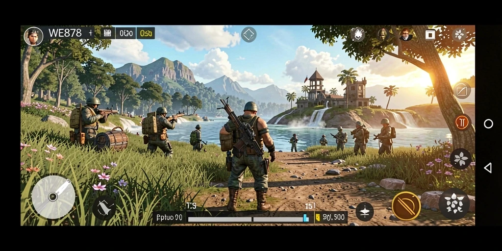Tampilan Gameplay WE878 yang menakjubkan di dunia terbuka.